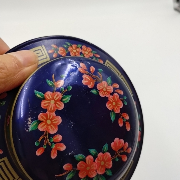 Japan Theme Tea Tin Daher Long Island Vintage Canister England 5.5" Tall w/Lid - Picture 10 of 14